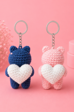 Teddy Love Duo Keychains