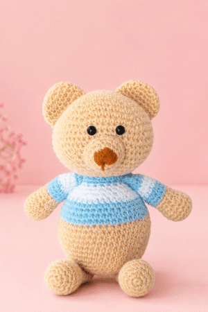 Baby Teddy Crochet Plush