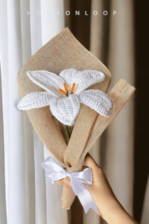 Handmade Crochet Lily Bouquet