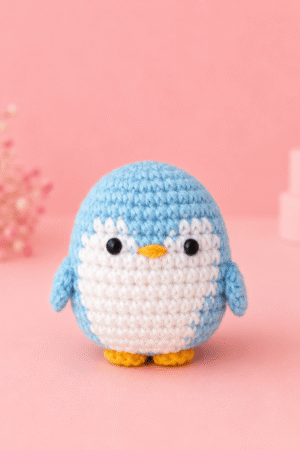 Sky Penguin Crochet Plush