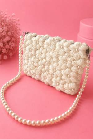 White floral bag