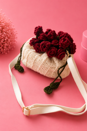 Crochet Bloom Bucket Bag