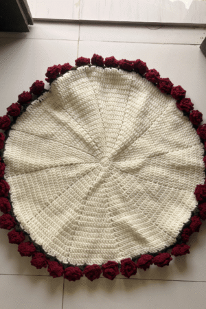 Floral Bloom Crochet Rug