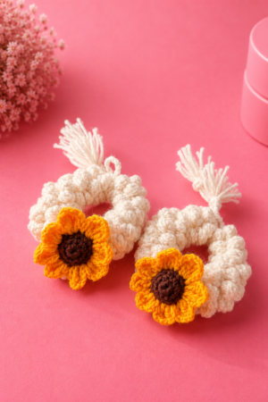Crochet Sunflower gajra