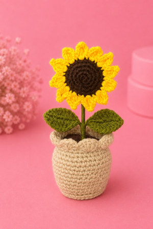 Sunflower pot