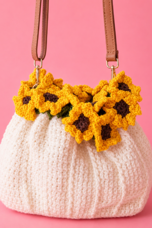 Sunflower bouquet bag