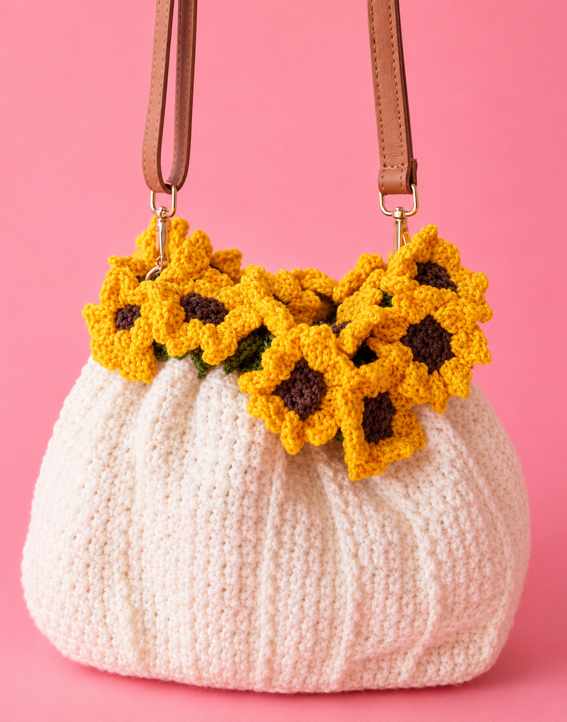 Sunflower bouquet bag